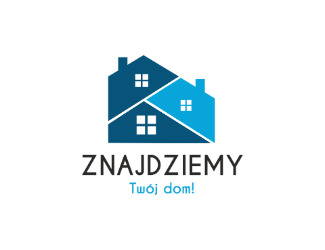 Projekt graficzny logo dla firmy online Znajdziemy Twój dom